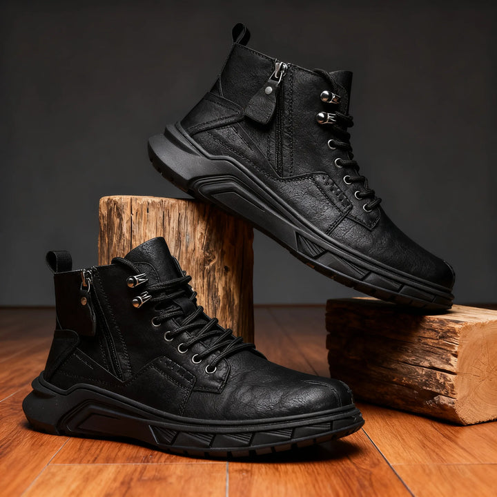 Men's Fall Leather Hiking Boots - Colt Side-Zip Trail Boot