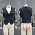 Elegant Designer-Style Blazer – Fashionable Sexy Women's Top-HighTouch