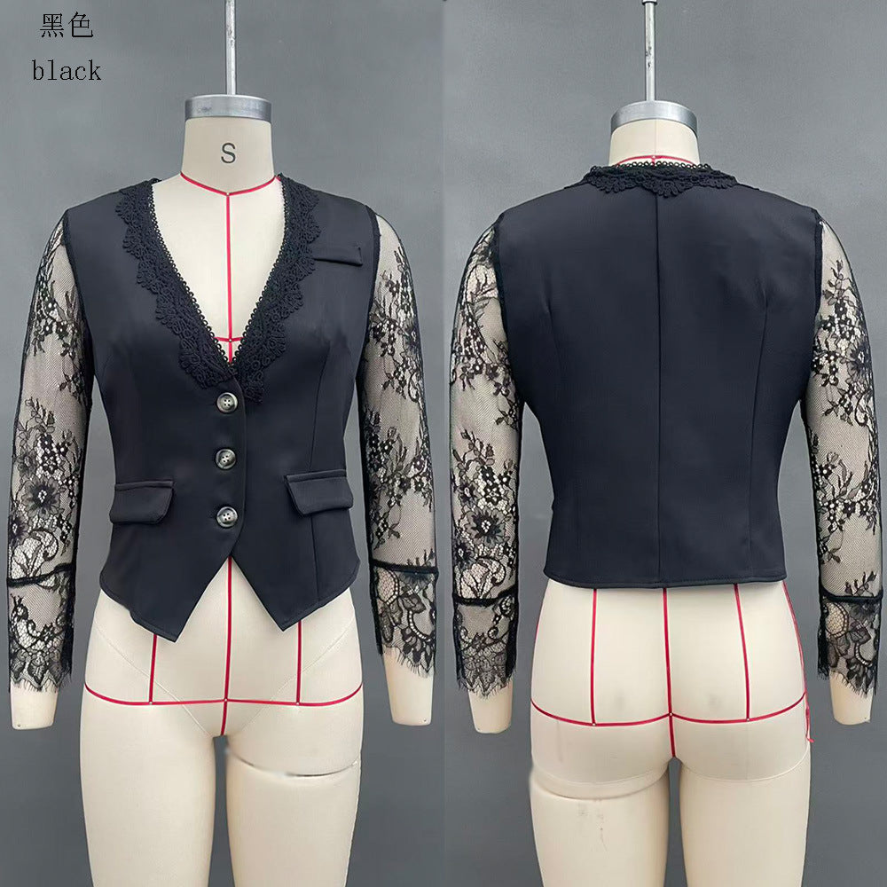 Elegant Designer-Style Blazer – Fashionable Sexy Women's Top