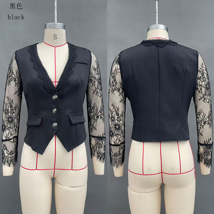 Elegant Designer-Style Blazer – Fashionable Sexy Women's Top-HighTouch
