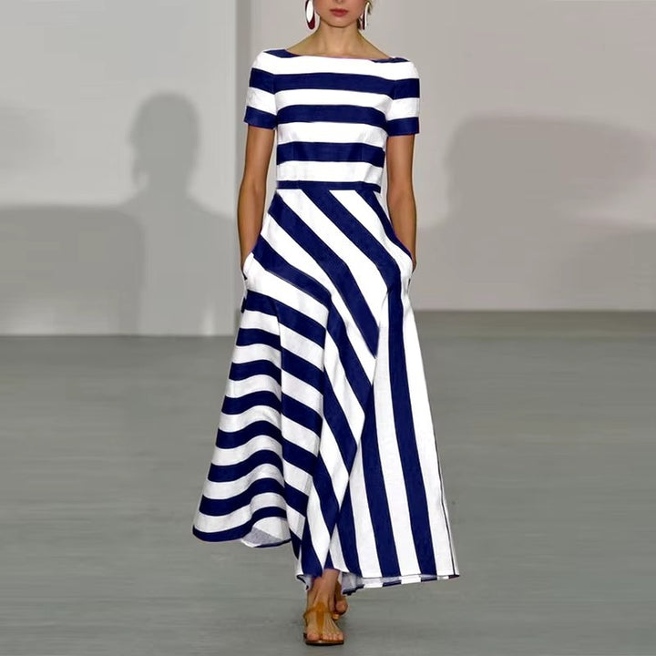 Chic Striped Dress for Any Occasion-HighTouch