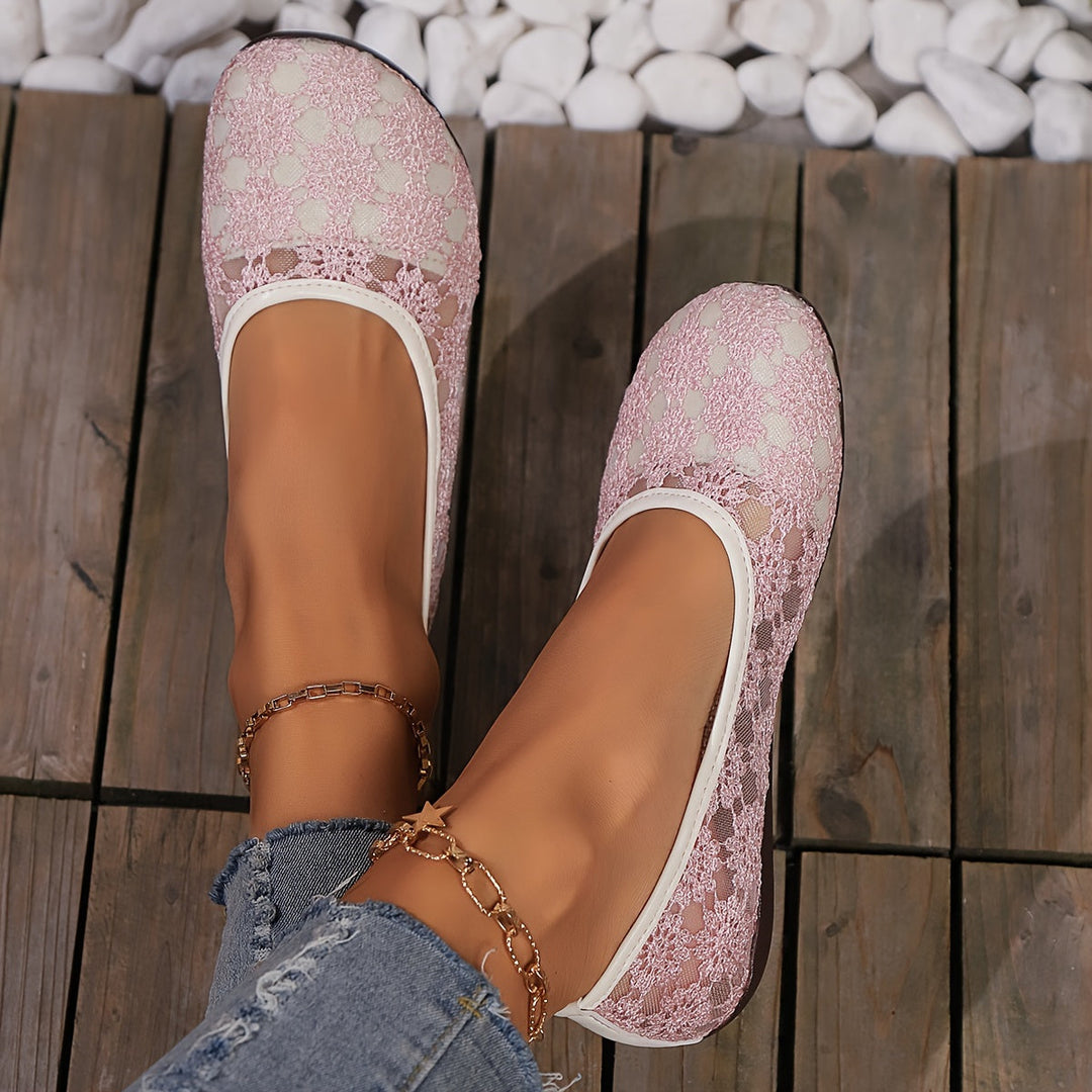 Wide Fit Shoes for Swollen Feet Women | Adjustable Slip-On Flats