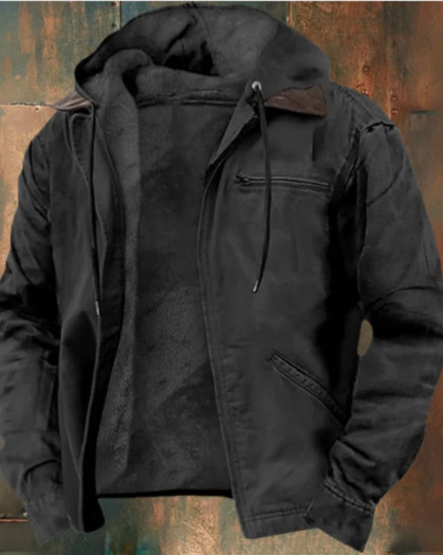 Men’s Winter Hooded Fleece Jacket
