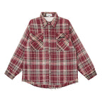 Fashion Retro Plaid Shirt Men-HighTouch