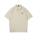 Men's American Retro Letter Print Cotton T-Shirt-HighTouch