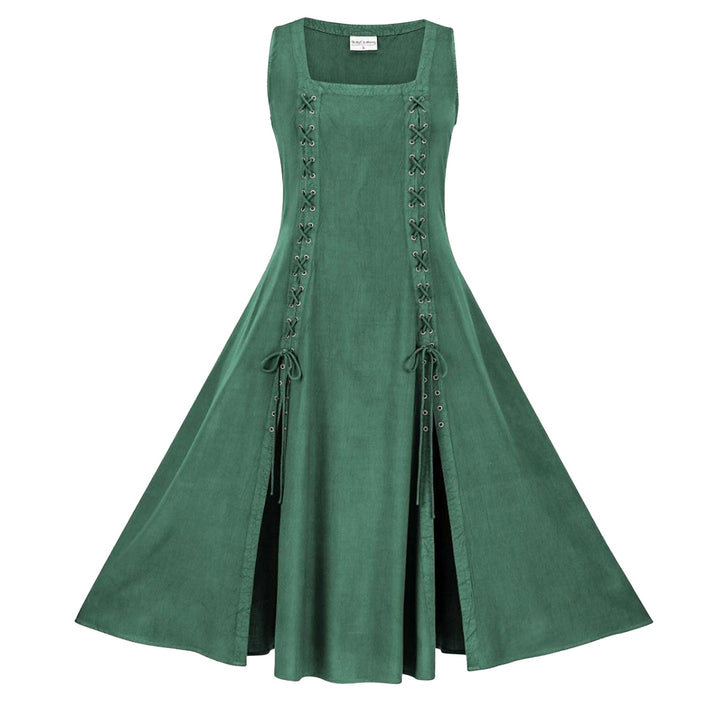 Cotton & Linen Medieval Renaissance Dress – Unisex Historical Style-HighTouch