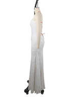 Women's Solid Color Sleeveless Sling Square Collar Backless Dress-HighTouch