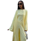 Women’s Knitted Solid Color Sweater – Casual Soft Comfort-HighTouch