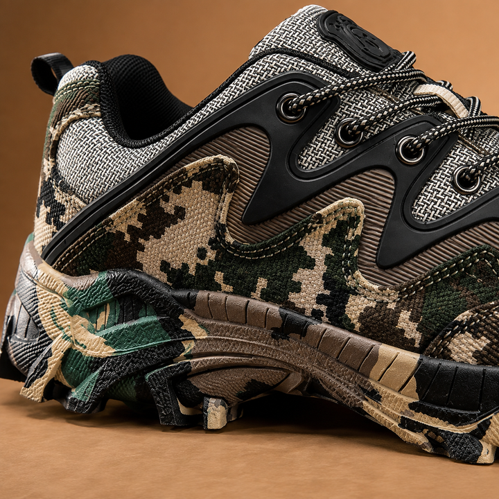 Men's Outdoor Trail Running Shoes Camo Grip Sneakers