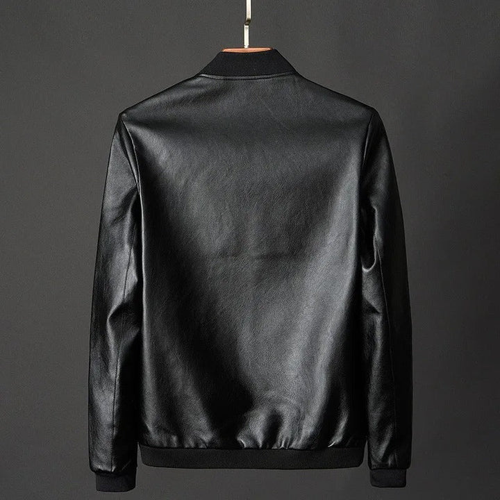 Men's Vegan Leather Jacket – Water Resistant