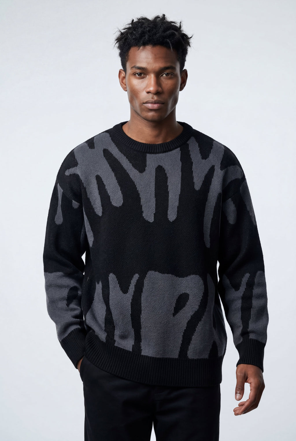 James Abstract Intarsia Jumper Luxe