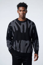James Abstract Intarsia Jumper Luxe