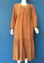 Cotton Linen Dress – Breathable Solid Color Collection-HighTouch