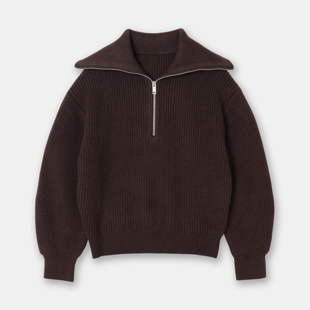 Casual Wool Blend Knit Sweater – Soft Crew Neck Pullover-HighTouch