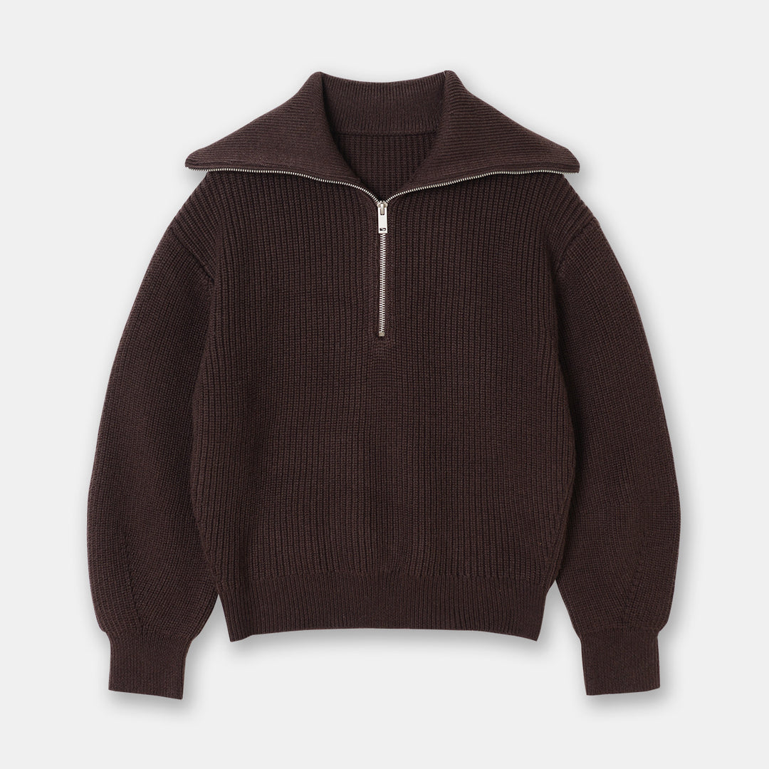 Casual Wool Blend Knit Sweater – Soft Crew Neck Pullover-HighTouch