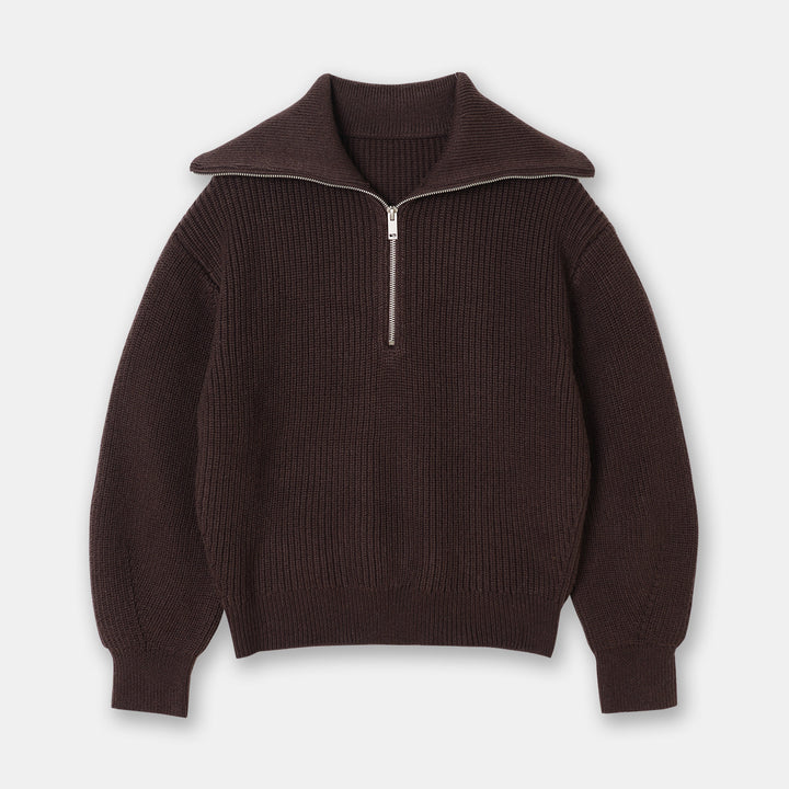 Casual Wool Blend Knit Sweater – Soft Crew Neck Pullover-HighTouch