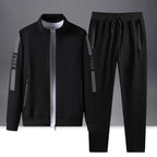 Men’s Sports Tracksuit Set – Cotton Long Sleeve Activewear-HighTouch