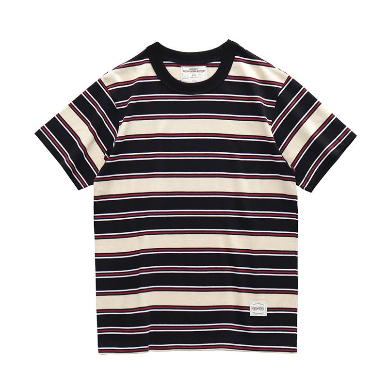 Couple Hit Color Bottoming Shirt T-shirt Men-HighTouch