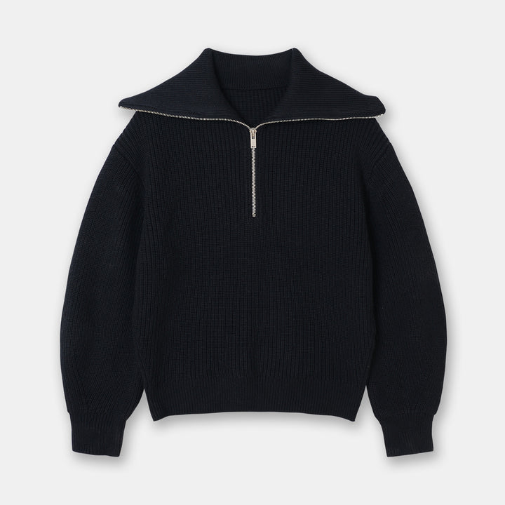 Casual Wool Blend Knit Sweater – Soft Crew Neck Pullover-HighTouch