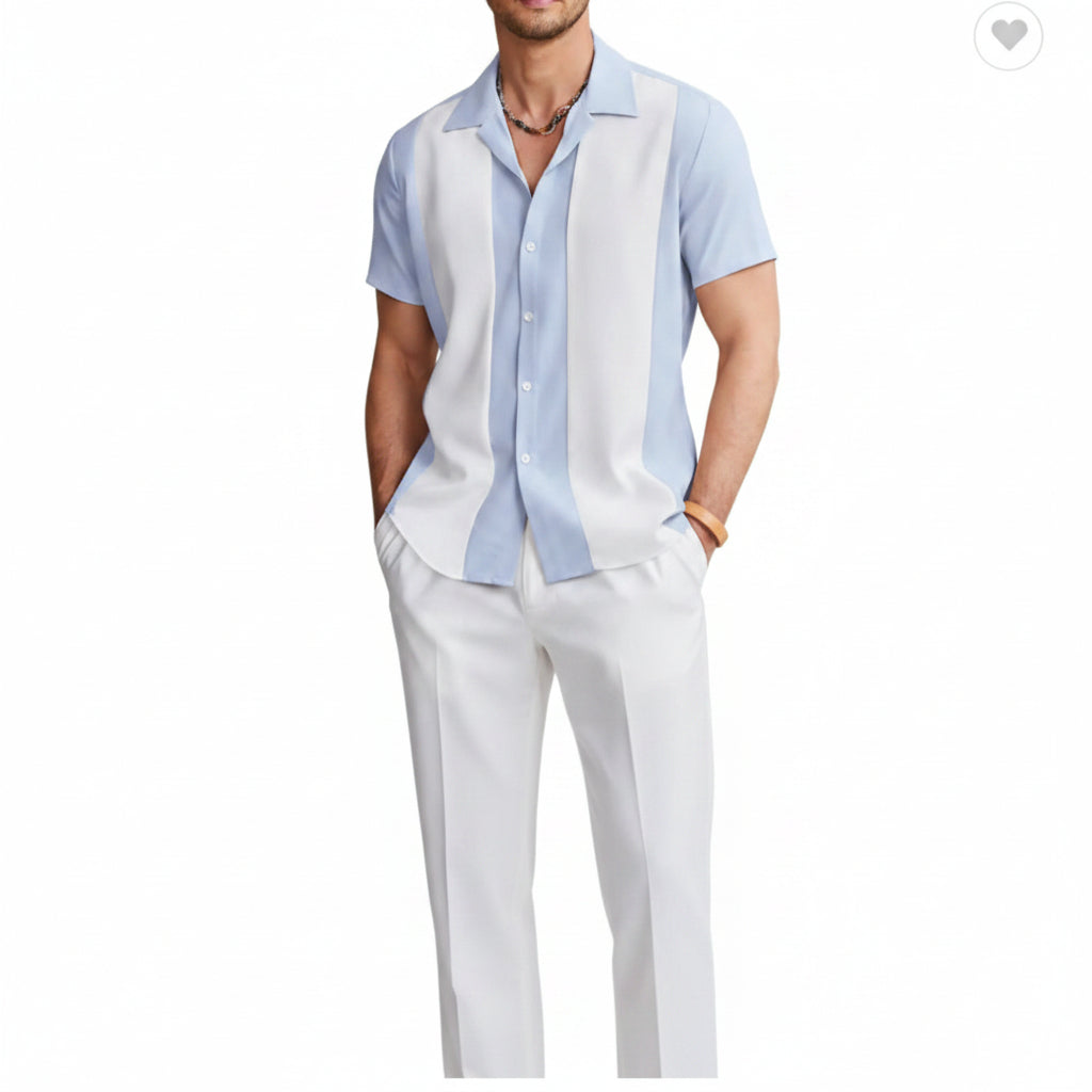 Hawaiian Shirt Men Vacation Seaside-HighTouch