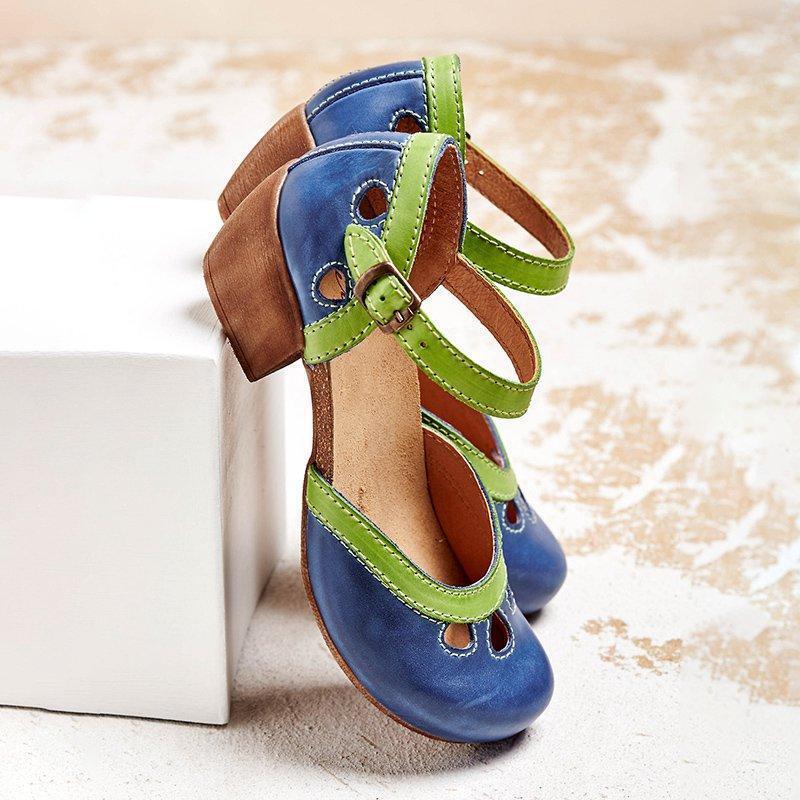 Comfortable Orthopedic Sandals with Low Heel-HighTouch