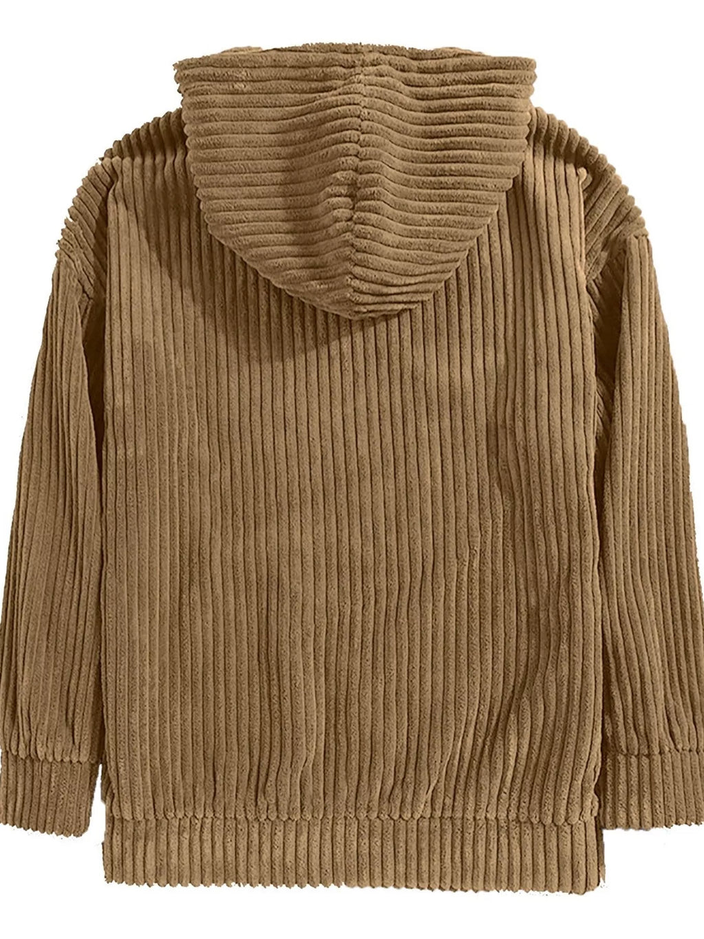Men’s Corduroy Hoodie Jacket Plus Size-HighTouch