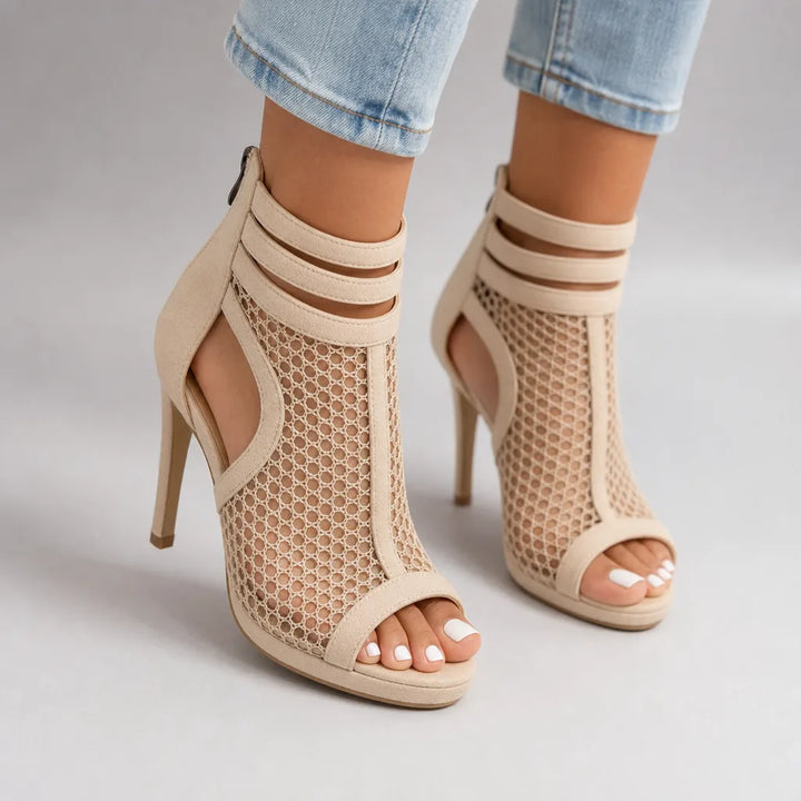 Delia | Womens Summer Mesh Stiletto Heels