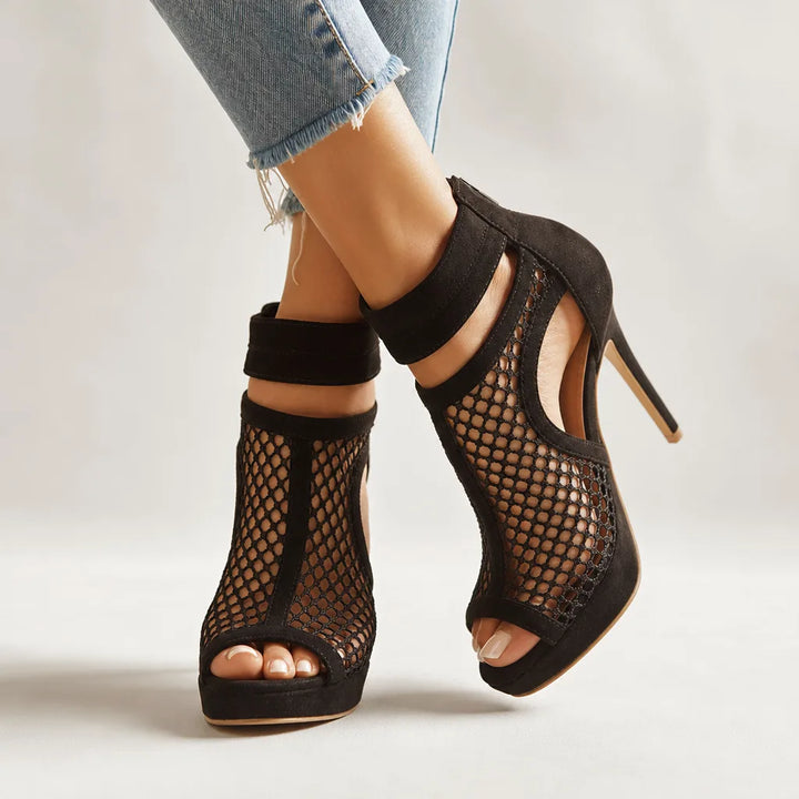Delia | Womens Summer Mesh Stiletto Heels
