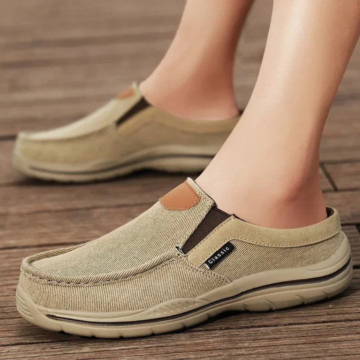 Men’s Canvas Slip-On Shoes | Casual Lightweight Walking Loafers