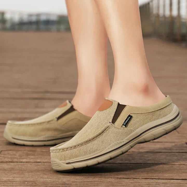 Men’s Canvas Slip-On Shoes | Casual Lightweight Walking Loafers