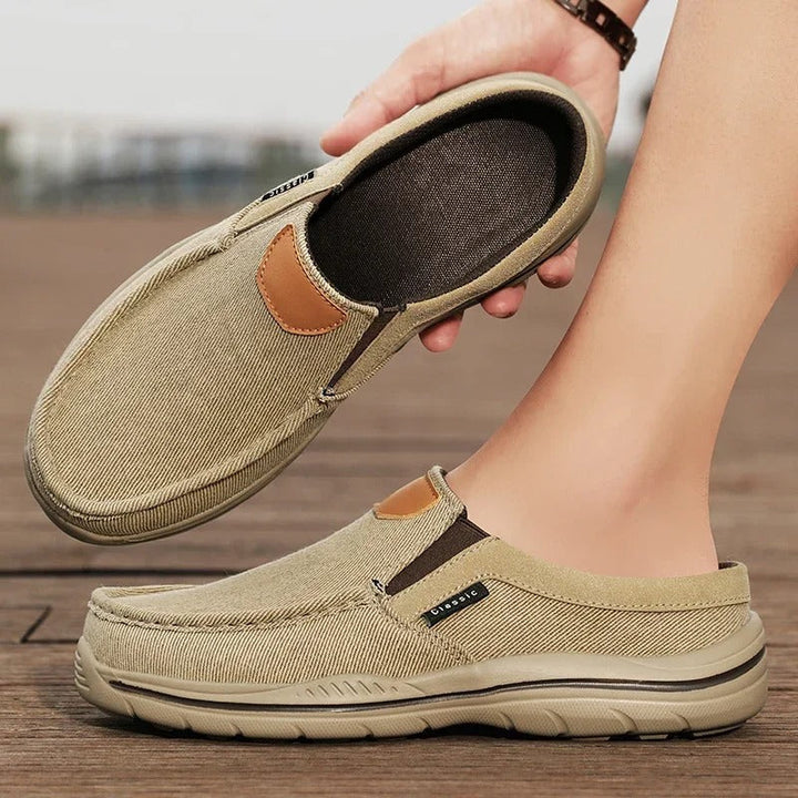 Men’s Canvas Slip-On Shoes | Casual Lightweight Walking Loafers