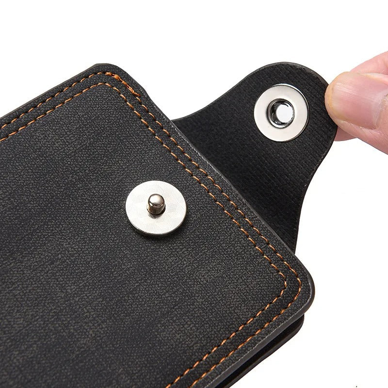 Men's Snap Leather Wallet | Slim Everyday Carry