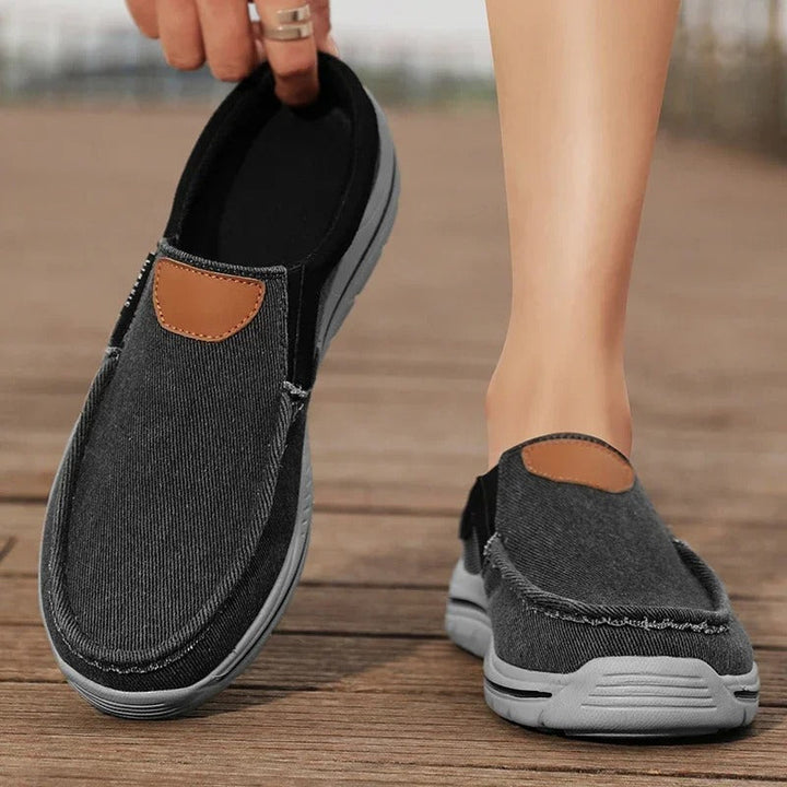 Men’s Canvas Slip-On Shoes | Casual Lightweight Walking Loafers