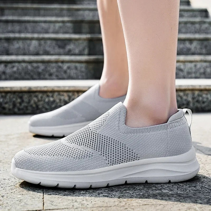 Men's Knit Slip-On Walking Shoes | Lightweight Breathable Sneakers