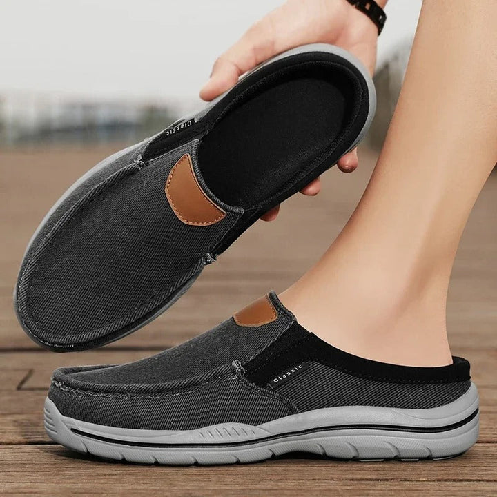 Men’s Canvas Slip-On Shoes | Casual Lightweight Walking Loafers