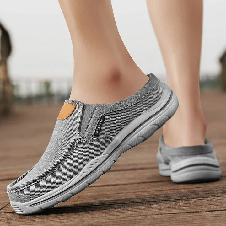 Men’s Canvas Slip-On Shoes | Casual Lightweight Walking Loafers