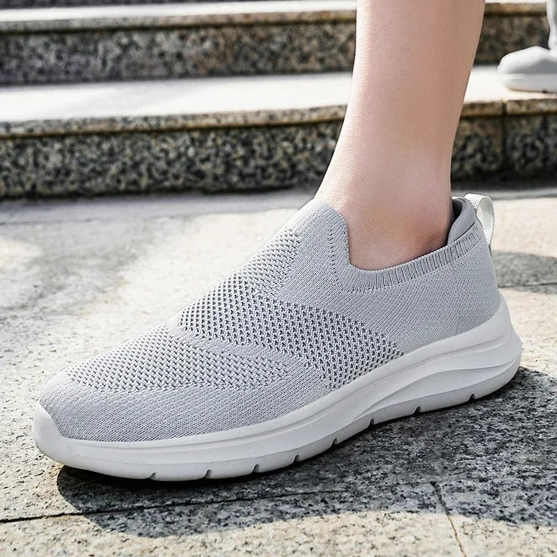 Men's Knit Slip-On Walking Shoes | Lightweight Breathable Sneakers