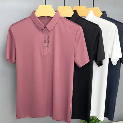 Men's Wrinkle-Free Polo T-Shirt