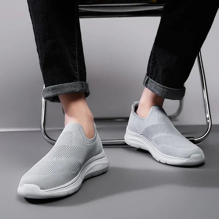 Men's Knit Slip-On Walking Shoes | Lightweight Breathable Sneakers