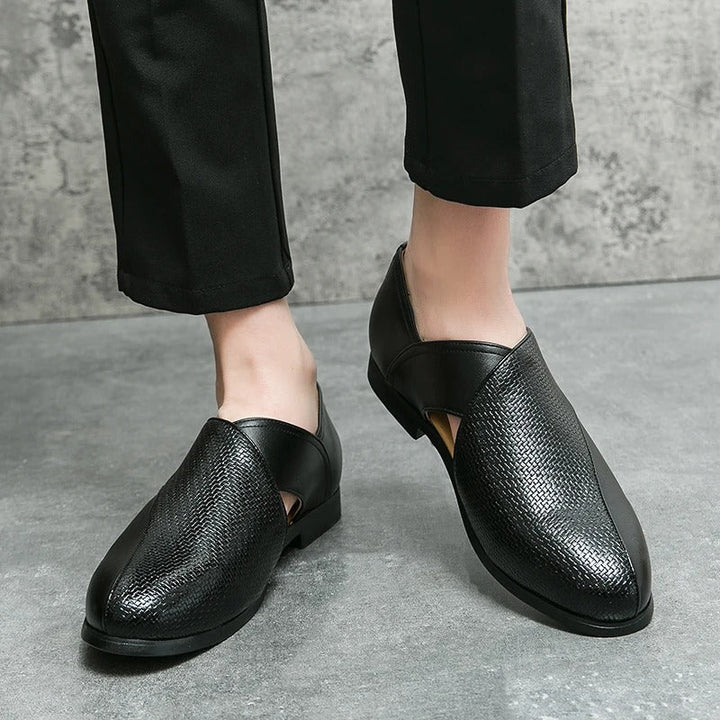 Men’s Classic Leather Penny Loafers | Slip-On Business Dress Shoes