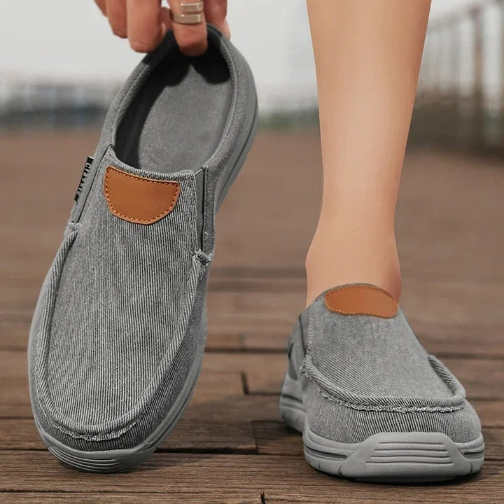 Men’s Canvas Slip-On Shoes | Casual Lightweight Walking Loafers