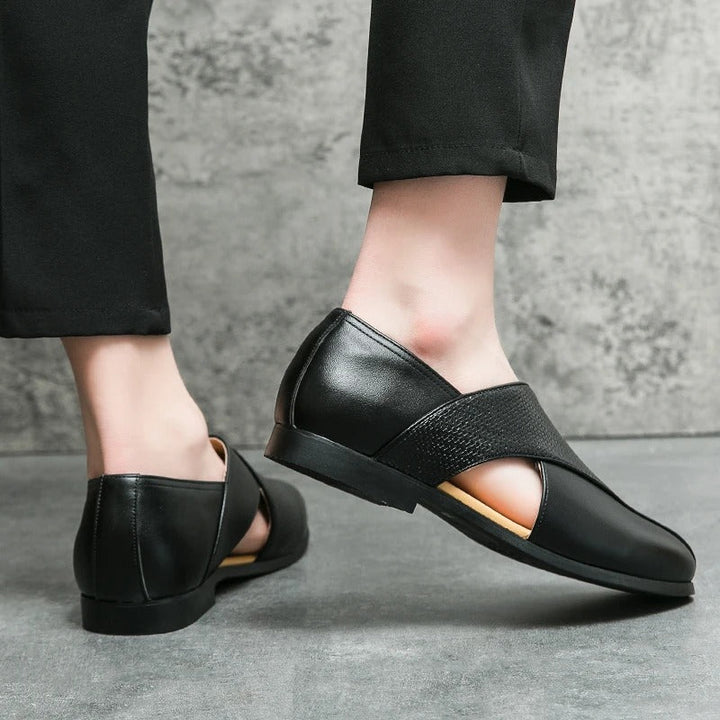 Men’s Classic Leather Penny Loafers | Slip-On Business Dress Shoes