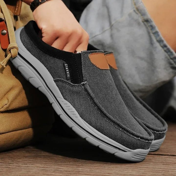 Men’s Canvas Slip-On Shoes | Casual Lightweight Walking Loafers