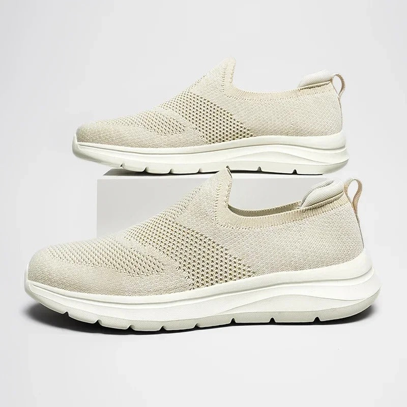 Men's Knit Slip-On Walking Shoes | Lightweight Breathable Sneakers