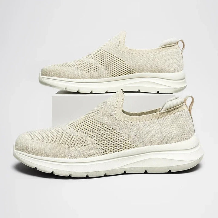 Men's Knit Slip-On Walking Shoes | Lightweight Breathable Sneakers