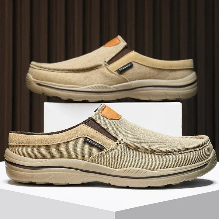 Men’s Canvas Slip-On Shoes | Casual Lightweight Walking Loafers