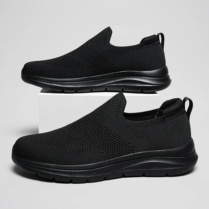 Men's Knit Slip-On Walking Shoes | Lightweight Breathable Sneakers