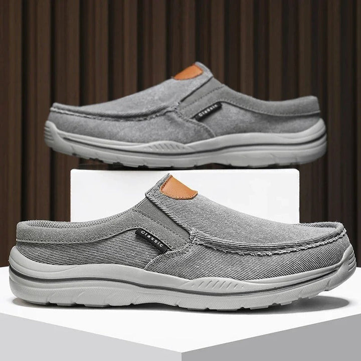 Men’s Canvas Slip-On Shoes | Casual Lightweight Walking Loafers