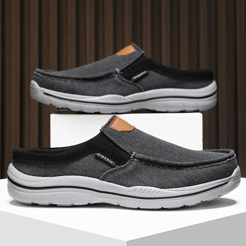 Men’s Canvas Slip-On Shoes | Casual Lightweight Walking Loafers