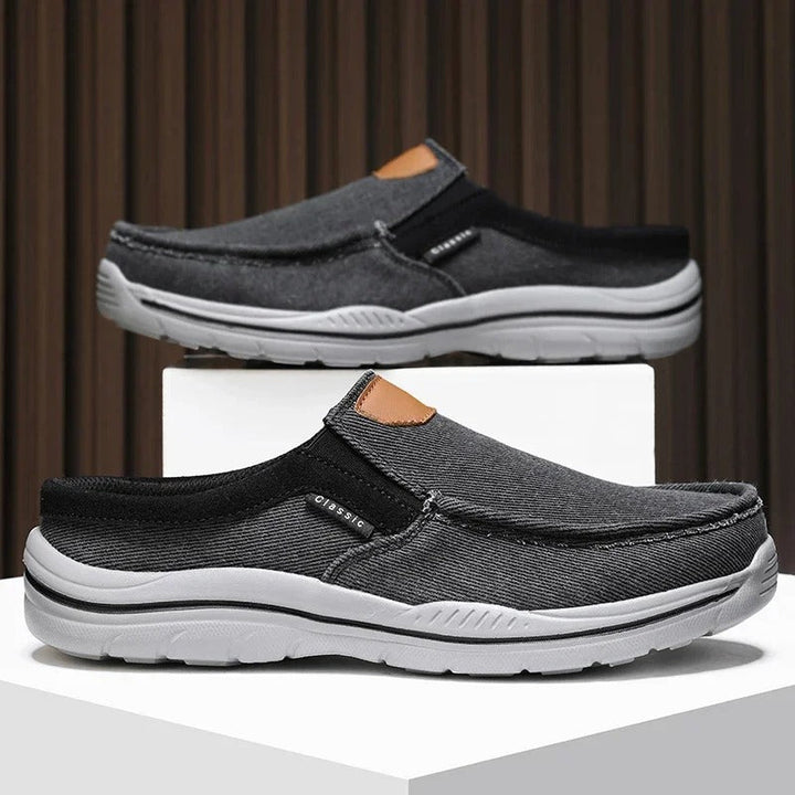 Men’s Canvas Slip-On Shoes | Casual Lightweight Walking Loafers